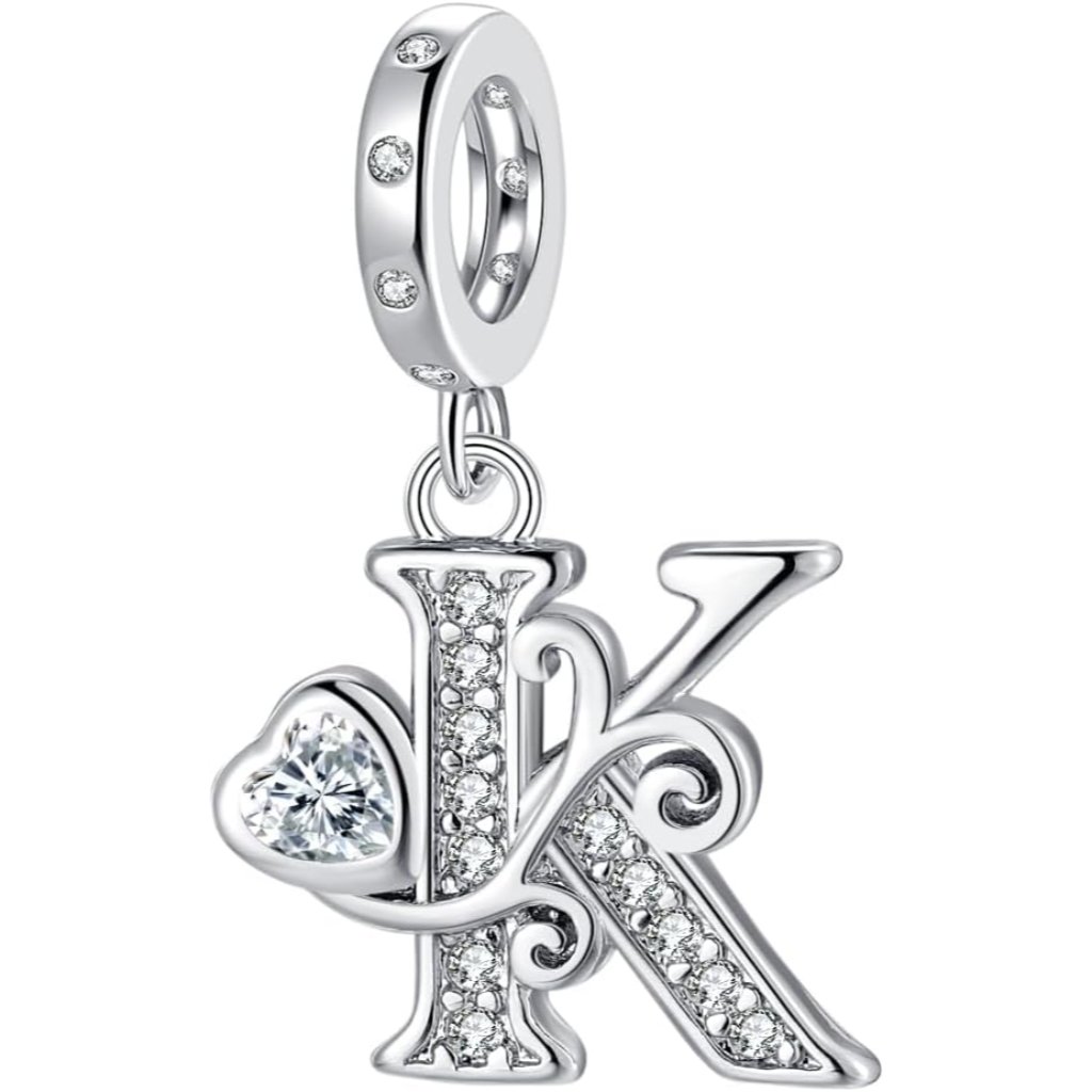 Letter Charms For Pandora Bracelets Silver Alphabet Initial Charms Bead Pendant